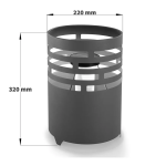 esotec 102380 Rostfarbene Solar Feuerstelle Ottawa Mode d'emploi