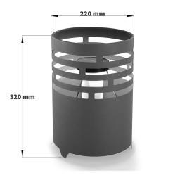 esotec 102380 Rostfarbene Solar Feuerstelle Ottawa Mode d'emploi | Fixfr