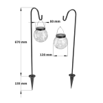 esotec 102314 Solar H&auml;ngeleuchten Smart Globe 2er Set Mode d'emploi