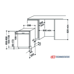 Whirlpool WBC 3C26 Dishwasher Manuel utilisateur | Fixfr