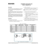 EDWARDS 5536M Guide d'installation