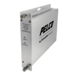 Pelco FTV10M Miniature Fiber Transmitter Manuel utilisateur