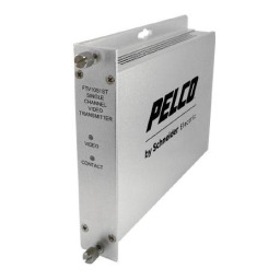 Pelco FTV10M Miniature Fiber Transmitter Manuel utilisateur | Fixfr