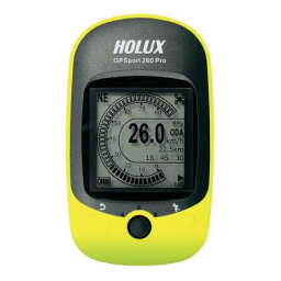 Holux GPSPORT 260 PRO Manuel utilisateur | Fixfr