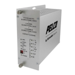 Pelco FTV10D1A2-FRV10D1A2 Fiber Transmitter and Receiver Manuel utilisateur