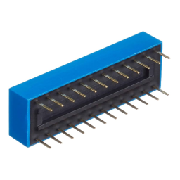 DeLOCK 66388 DIP sliding switch 12-digit 2.54 mm pitch THT vertical blue 10 pieces Fiche technique | Fixfr
