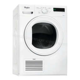 Whirlpool DGELX80110 Dryer Manuel utilisateur | Fixfr