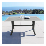 Vifah Roch Eucalyptus Patio Stacking Table Guide d'installation