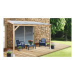 CHALET ET JARDIN Toit Couv'Terrasse&reg; 3 x 3 m blanc Manuel utilisateur