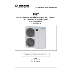 TECHNIBEL PHT167VAA Groupes d'eau glacÃ©e air/eau <=17KW Guide d'installation | Fixfr