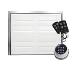 Castorama Porte de garage sectionnelle K7 allong&eacute;es blanche - L.240 x h.200 cm - avec clavier &agrave; code Mode d'emploi