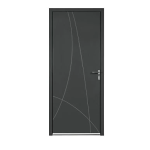 Castorama Porte d'entr&eacute;e aluminium Alicia gris 90 x h.215 cm poussant gauche Mode d'emploi