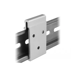 DeLOCK 65991 Aluminium Mounting Clip for DIN Rail (3 mounting holes) Fiche technique | Fixfr