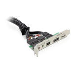 DeLOCK 61823 Slotbracket eSATAp/USB 2.0/FireWire/HD-Audio Fiche technique