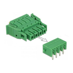 DeLOCK 66081 Terminal Block Set for DIN Rail 8 pin Fiche technique | Fixfr