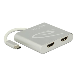 DeLOCK 87715 USB Type-C™ Splitter (DP Alt Mode) > 2 x HDMI out 4K 30 Hz Fiche technique | Fixfr