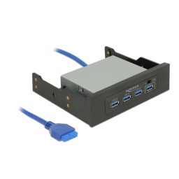 Delock 62903 Concentrateur USB 3.0 + IA et PDF | Fixfr
