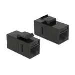 DeLOCK 86298 Keystone Module RJ45 jack &gt; RJ45 jack Cat.6A UTP black Fiche technique