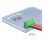 DeLOCK 65999 Terminal block for PCB soldering version 3 pin 5.00 mm pitch vertical 10 pieces Fiche technique