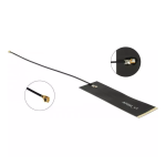 DeLOCK 12540 LoRa Antenna 863 - 928 MHz MHF&reg; I plug 1.68 dBi 15 cm 1.13 FPC black self adhesive Fiche technique