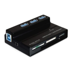 DeLOCK 91721 USB 3.0 Card Reader All in 1 + 3 Port USB 3.0 Hub Fiche technique