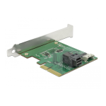 DeLOCK 89923 PCI Express x4 Card U.2 NVMe to 1 x internal SFF-8654 4i + 1 x internal SFF-8643 &ndash; Low Profile Form Factor Fiche technique