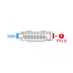 DeLOCK 89887 Connector SATA 6 Gb/s receptacle 8 pin power Fiche technique