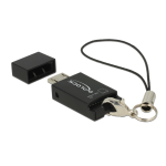 DeLOCK 91738 Micro USB OTG Card Reader USB 2.0 Micro-B male Fiche technique