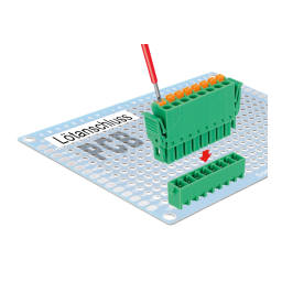 DeLOCK 65974 Terminal block set for PCB 8 pin 3.81 mm pitch vertical Fiche technique | Fixfr