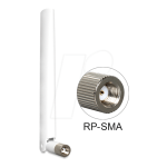 DeLOCK 88460 WLAN 802.11 ac/a/b/g/n Antenna RP-SMA plug 2 - 5 dBi omnidirectional Fiche technique