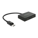 DeLOCK 87666 DisplayPort 1.2 Splitter 1 x DisplayPort in &gt; 2 x HDMI out Fiche technique