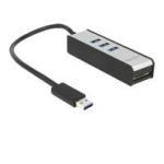 DeLOCK 62535 USB 3.0 External Hub 3 port + 1 slot SD Card Reader Fiche technique