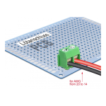 DeLOCK 65982 Terminal block for PCB soldering version 2 pin 5.00 mm pitch vertical 10 pieces Fiche technique