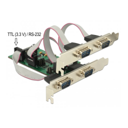 DeLOCK 89305 PCI Express Card to 2 x Serial Fiche technique | Fixfr