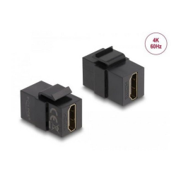 DeLOCK 86857 Keystone Module IEC male > F female black Fiche technique | Fixfr