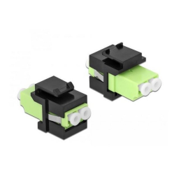 DeLOCK 86330 Keystone Module LC Duplex female to LC Duplex female limegreen / black Fiche technique | Fixfr