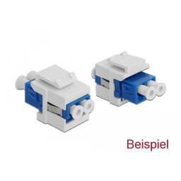DeLOCK 86807 Keystone cover white for fibre couplers 10 pieces Fiche technique | Fixfr