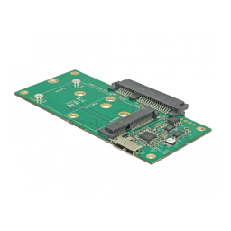 DeLOCK 62867 Converter USB 3.1 Micro-B female > 1 x SATA / 1 x M.2 Key B / 1 x mSATA Fiche technique | Fixfr