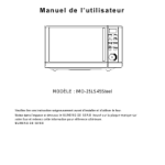 Manuel IMO-25LS45Steel Four &agrave; Micro-Ondes | Chat IA &amp; PDF