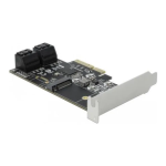 DeLOCK 90396 4 port SATA and 1 slot M.2 Key B PCI Express x4 Card - Low Profile Form Factor Fiche technique