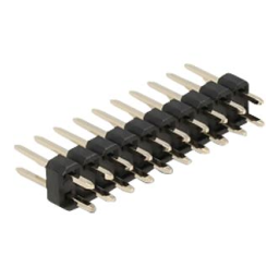 DeLOCK 66698 Pin header 10 pin, pitch 2.54 mm, 2-row, straight, 5 pieces Fiche technique | Fixfr