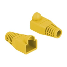 DeLOCK 86723 Strain relief for RJ45 plug yellow 20 pieces Fiche technique | Fixfr