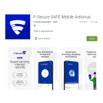 F-SECURE MOBILE SECURITY Manuel utilisateur