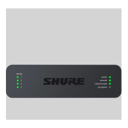 Shure ANI4OUT Audio Network Interface Mode d'emploi | Fixfr