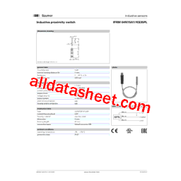 Baumer IFRM 04N15A1/KS35PL Inductive proximity switch Fiche technique | Fixfr