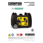 Champion Power Equipment 100523 3100-Watt Inverter Manuel utilisateur