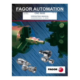 Fagor CNC 8035TC Manuel utilisateur | Fixfr