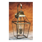 Toro Harbor Brass Lantern Light Manuel utilisateur