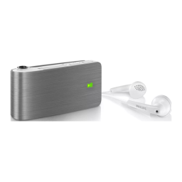 Philips SA018102S/02 GoGEAR Baladeur MP3 Manuel utilisateur | Fixfr