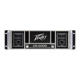 Peavey CS 4000 Stereo Amplifier Manuel utilisateur | Fixfr